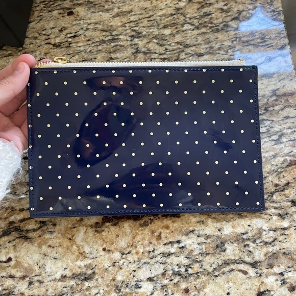 Kate spade polka dot zipper pouch - Picture 3 of 4